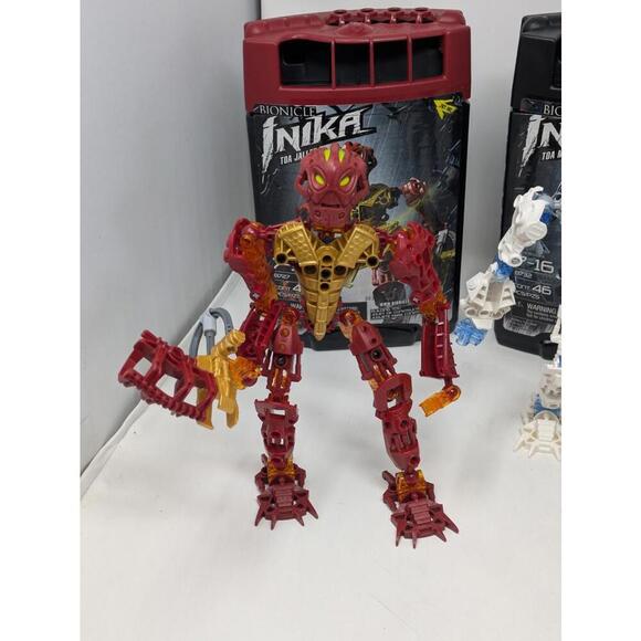 Bionicle Toa Inika Set of 4 : Canisters -Missing Weapons & Ammo - Picture 2 of 6